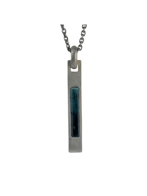 Plate tourmaline necklace