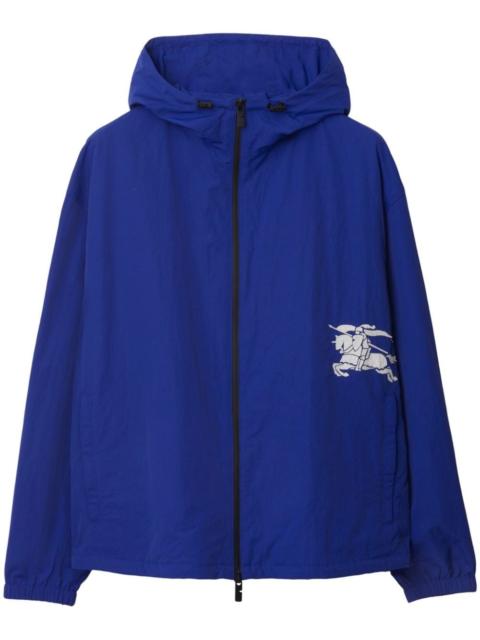 Equestrian Knight-appliquÃ© hooded jacket