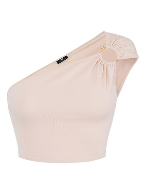 one-shoulder ring-detail top