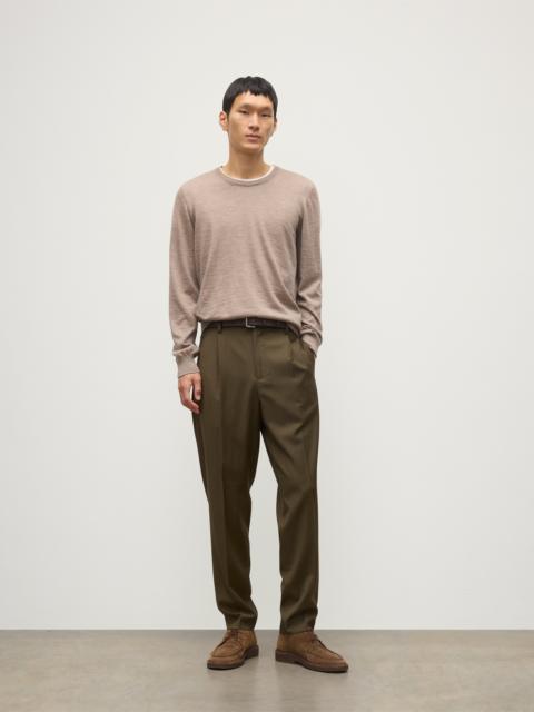 Fin Light Brown Superfine Cashmere Jumper