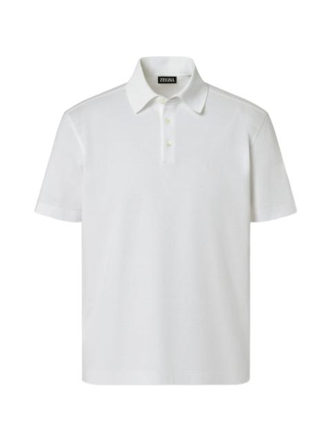 Zegna Optical White Polo Shirt