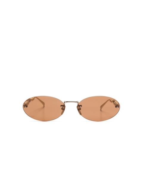 rimless sunglasses