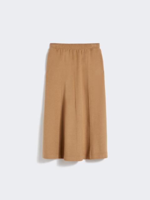 CIRCEO Drap-effect jersey skirt