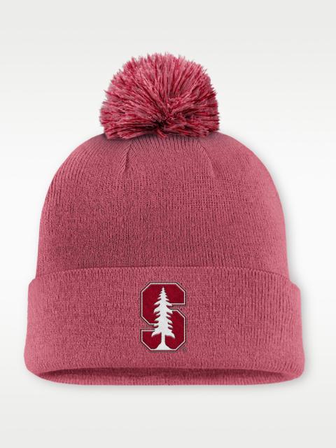 Stanford Primetime Campus Toned Men's Nike College Cuffed Pom Beanie