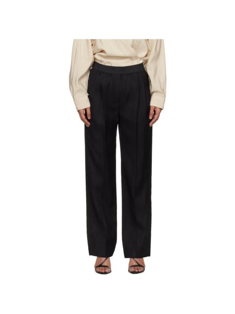 Black Takaroa LDS Elasticated Waistband Trousers