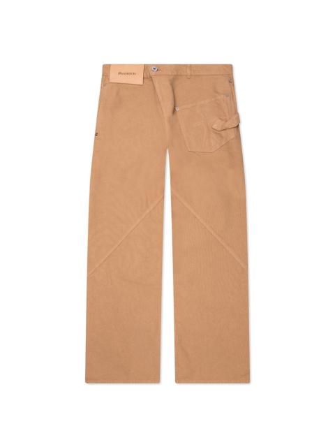 TWISTED WORKWEAR TROUSERS - FLAX