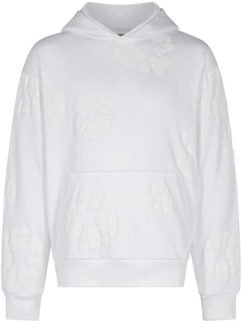 Cotton Wreath-print hoodie