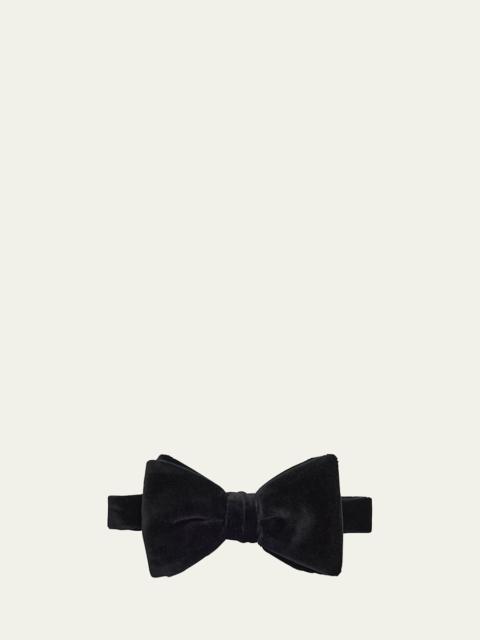 Men's Solid Cotton Bow Tie