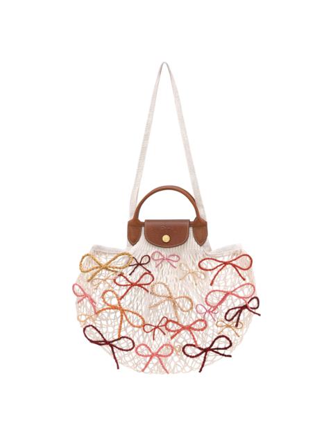 Le Pliage Collection Mesh bag Ecru - Canvas