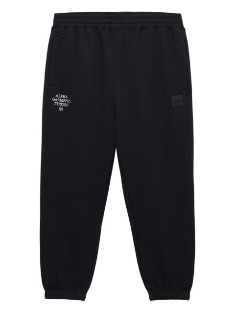 logo-embroidered track pants