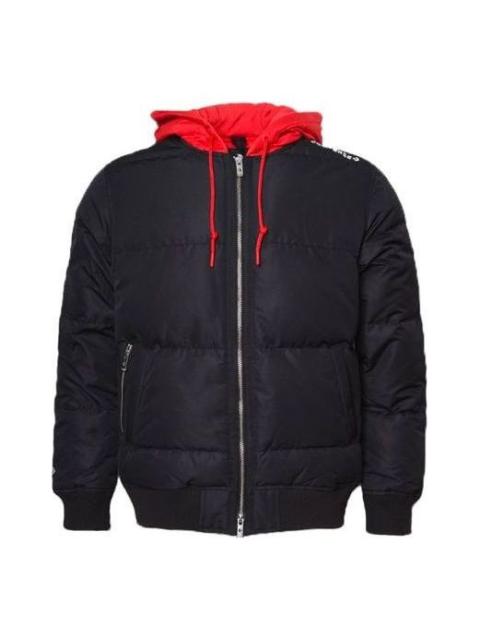 Converse Court Down Bomber Jacket 'Black Red' 10019992-A01