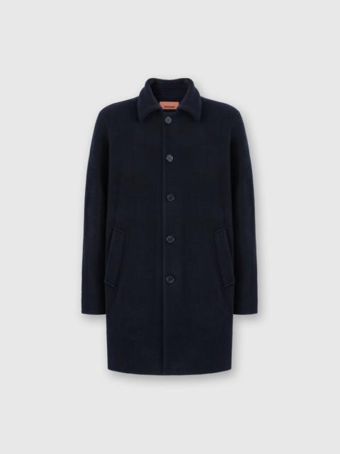 Double Knit Coat with Zigzag Pattern