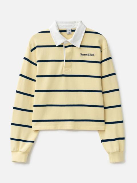 SERIF LOGO RUGBY POLO