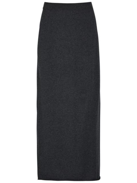 Lisa Yang Charlotta Cotton and Cashmere-blend Midi Pencil Skirt