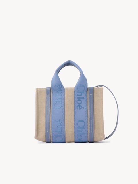 SMALL WOODY TOTE BAG IN LINEN