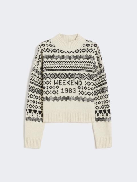 BRIOSO1234 Wool and alpaca jacquard jumper