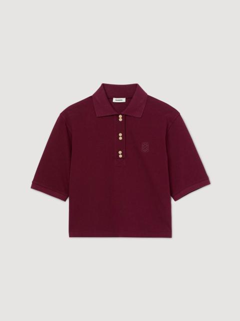 POLO SHIRT WITH DECORATIVE BUTTONS