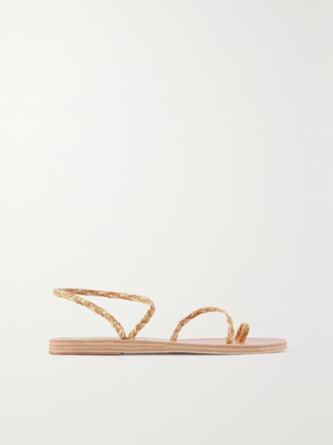 Eleftheria Braided Raffia Sandals