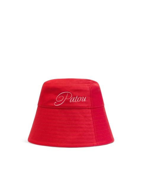 logo-embroidered bucket hat