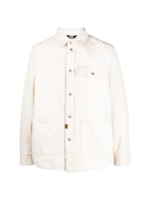 chest flap pocket denim jacket