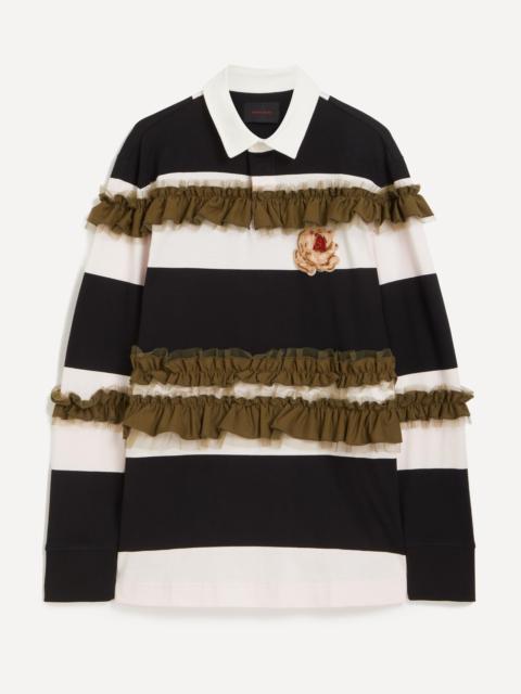 Turbo Embellished Ruffle Rugby Shirt