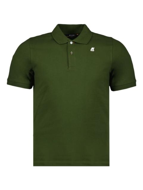 two-button logo polo shirt