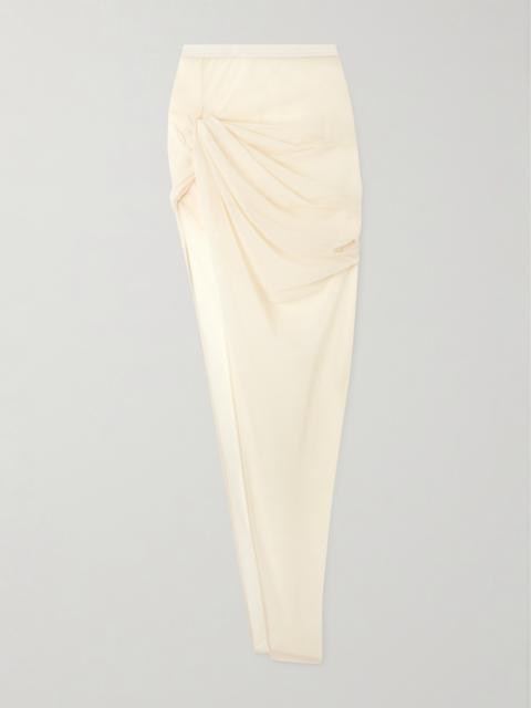Twist Edfu Asymmetric Draped Jersey Maxi Skirt