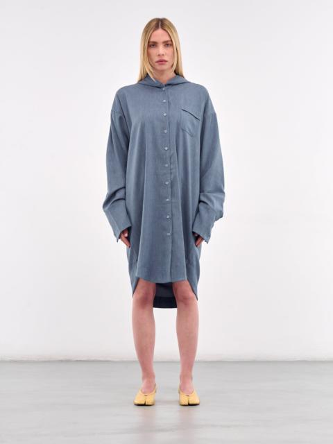 Oversized Hood Button-Up Shirt