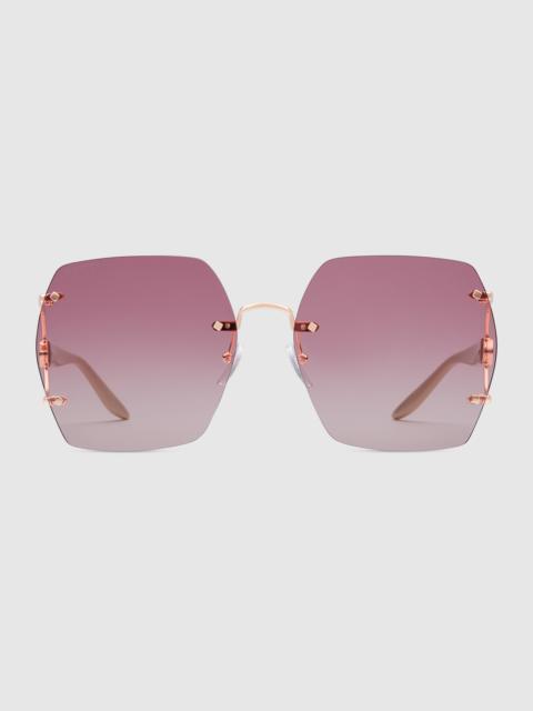 Geometric frame sunglasses