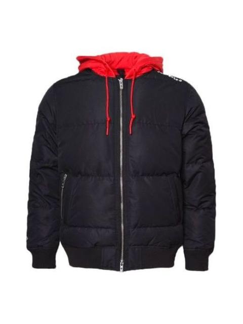 Converse Court Down Bomber Jacket 'Black Red' 10019992-A01