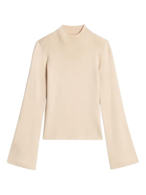 flared-sleeve sweatshirt