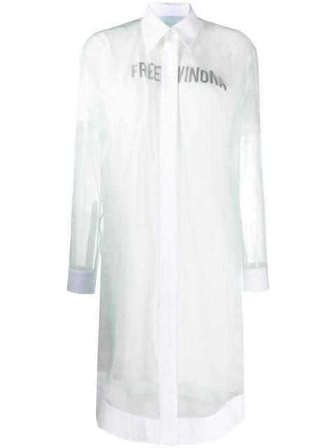Free Winona-print shirt dress