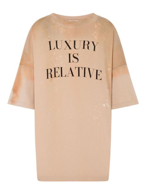 bleached cotton T-shirt