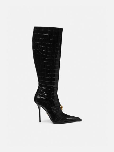 Croc-Effect Vagabond Boots