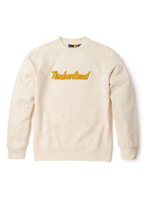 (WMNS) Timberland Logo Crewneck Sweatshirt 'White' A6HV5-V04