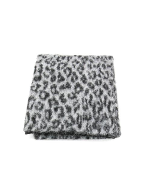 leopard-print scarf