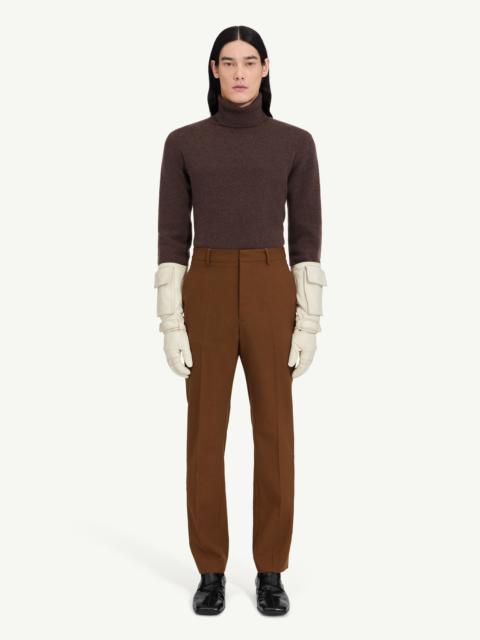 Wool felt trousers