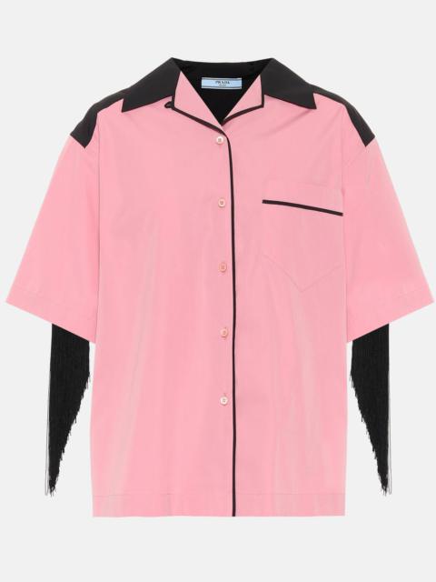 Embellished cotton shirt