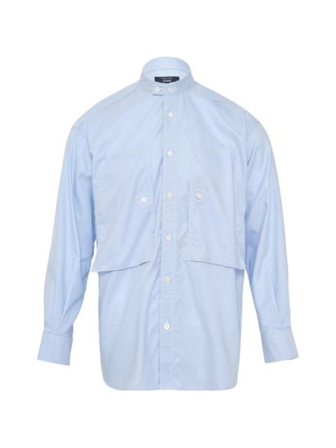 long-sleeve patch-pocket shirt