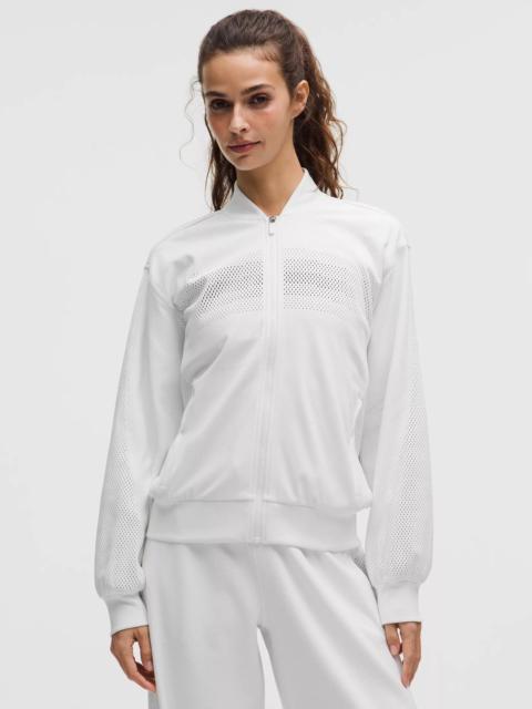 Women's Engineered Knit Mesh Tennis Jacket
