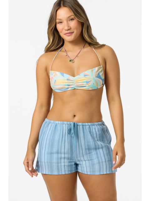Brenda Waves Stripe Beach Shorts