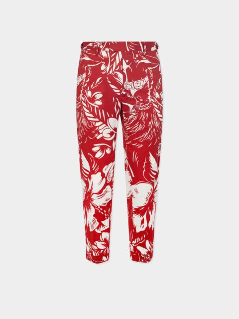 DANCING FLOWERS COTTON PANT