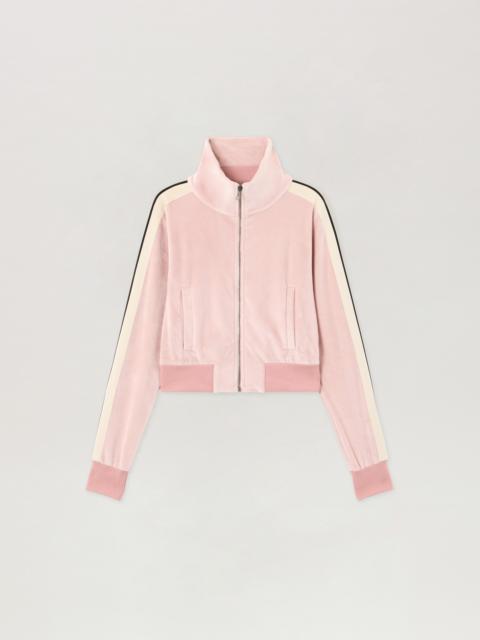 Logo Chenille Crop Track Jacket