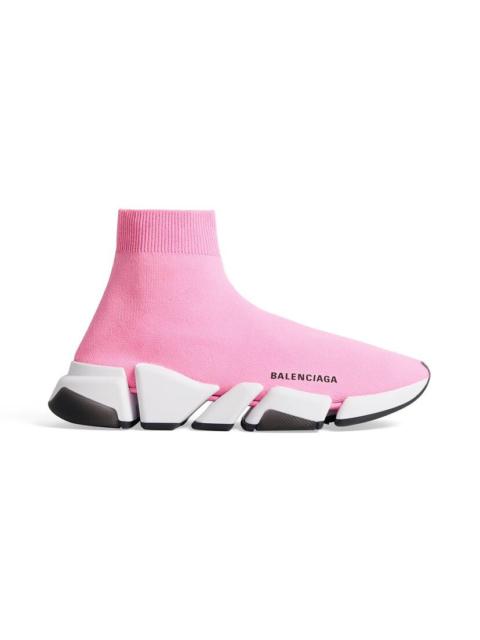 Women's Speed 2.0 Clear Sole Recycled Knit Sneaker  in Light Pink