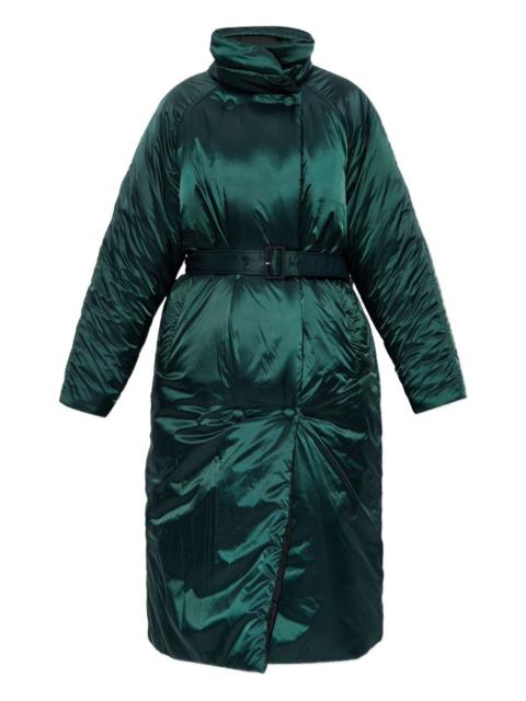 belted puffer jacket