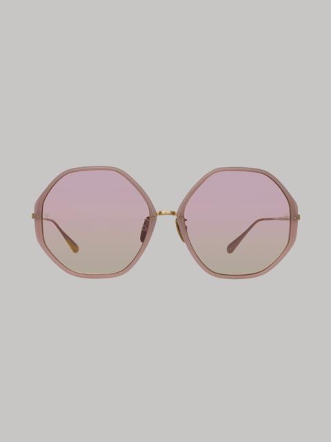 ALONA HEXAGON SUNGLASSES IN LILAC