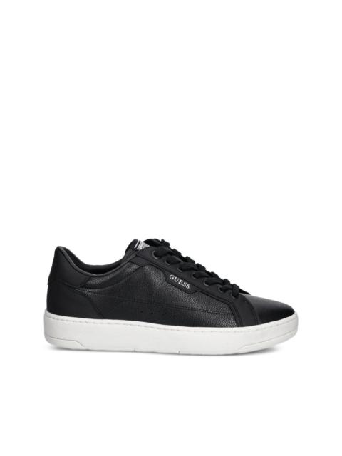 leather lace-up sneakers