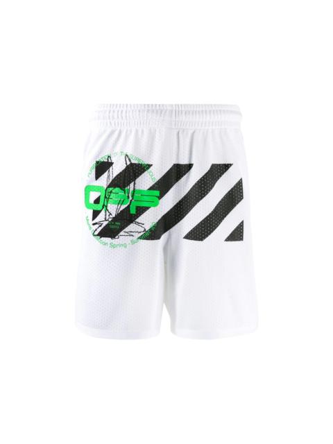 OFF-WHITE Harry The Bunny Mesh Shorts White/Multicolor