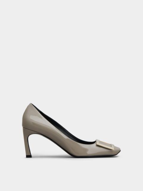 Trompette Metal Buckle Pumps in Patent Leather