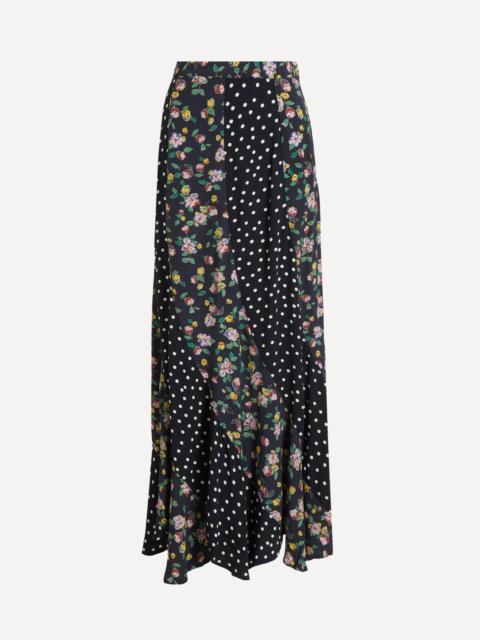 Gracella Kimmie Dot Mix Midi Skirt